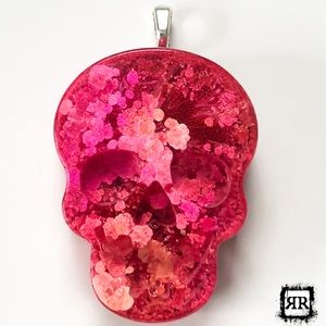 ON SALE🖤Pink Skull Necklace/Keychain/Purse Charm